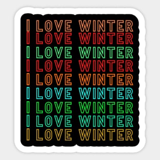 Love winter Sticker